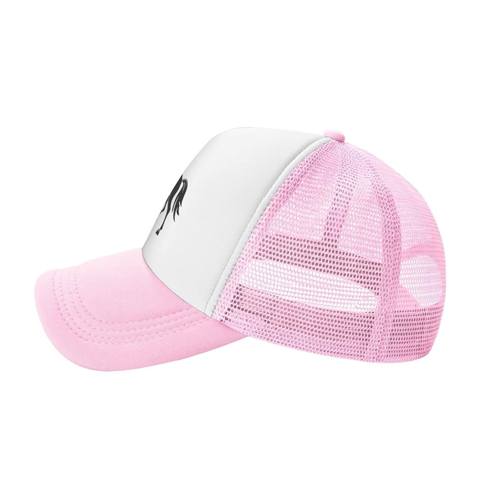 PAUPPY Vintage Horse Symbol Funny Gifts Pink Baseball Cap